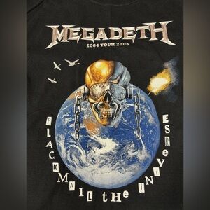 IOS: Megadeth Blackmail the Universe 2004 North American Tour Shirt